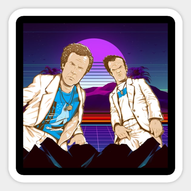 Step Brothers- Dale and Brennan Sticker by Retro Culture
